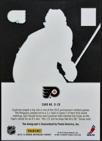 2012-13 Panini Elite Inscriptions Sean Couturier EI-CO Auto 5945