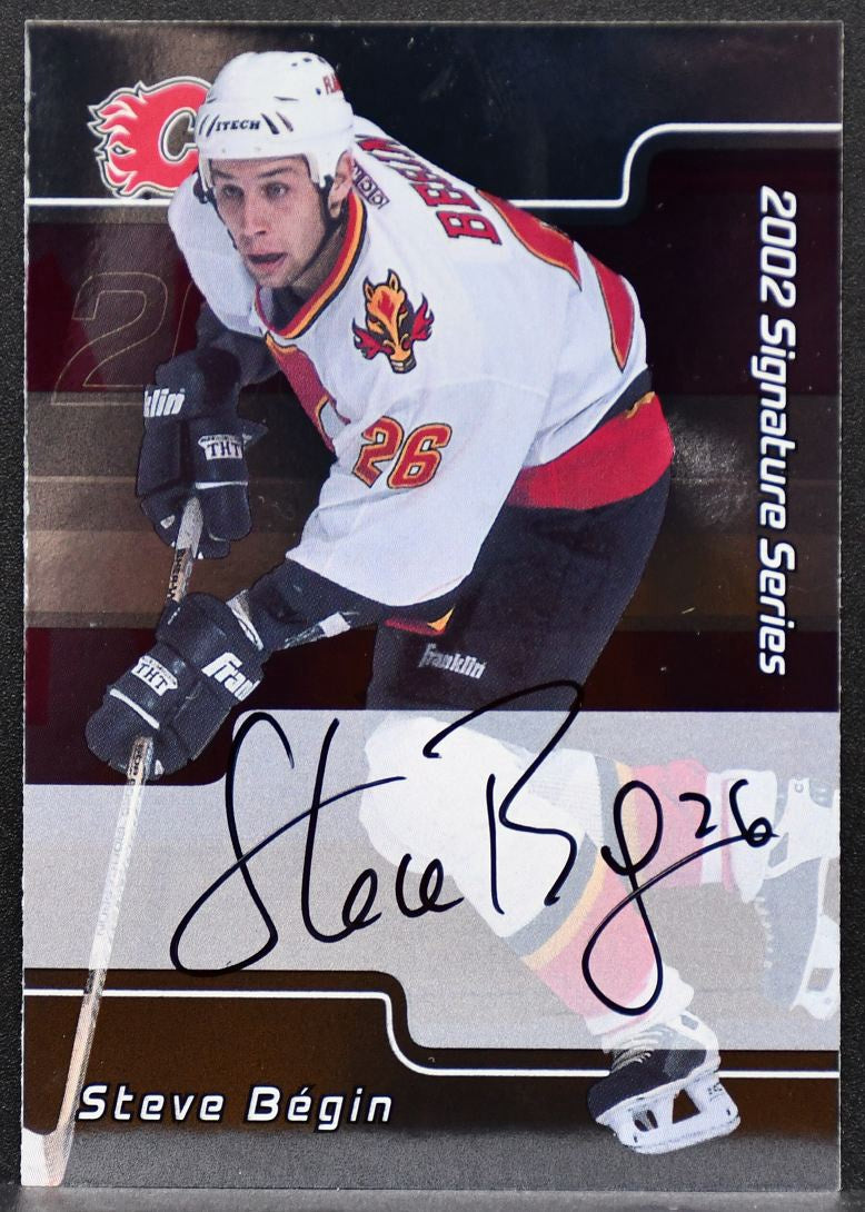 2002-03 Be a Player Signature Series Autographs Steve Begin 228 Flames Auto 7310