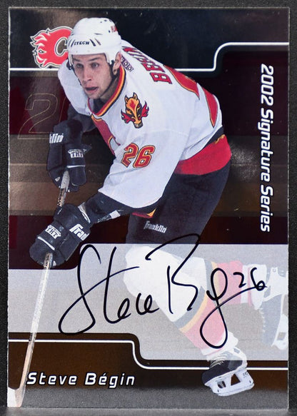 2002-03 Be a Player Signature Series Autographs Steve Begin 228 Flames Auto 7310