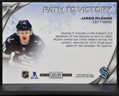 2025-26 O-Pee-Chee Platinum Path to Victory Jared McCann Seattle Kraken 3680
