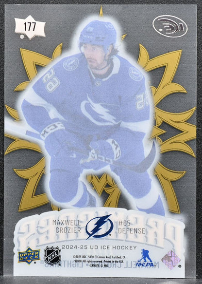 2024-25 Upper Deck Ice Premieres Gold Maxwell Crozier 177 Lightning 21/25 7818