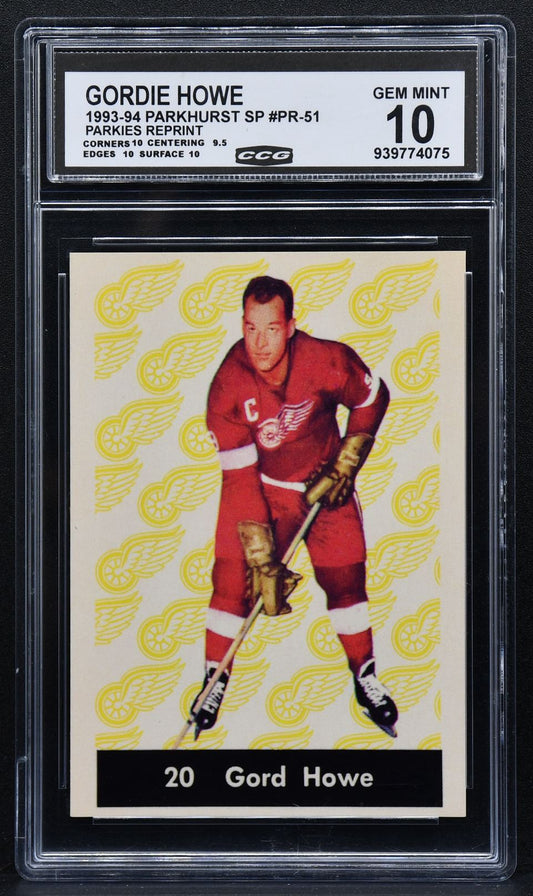 1993-94 Parkhurst SP Reprint Gordie Howe 20 Detroit Red Wings 2545