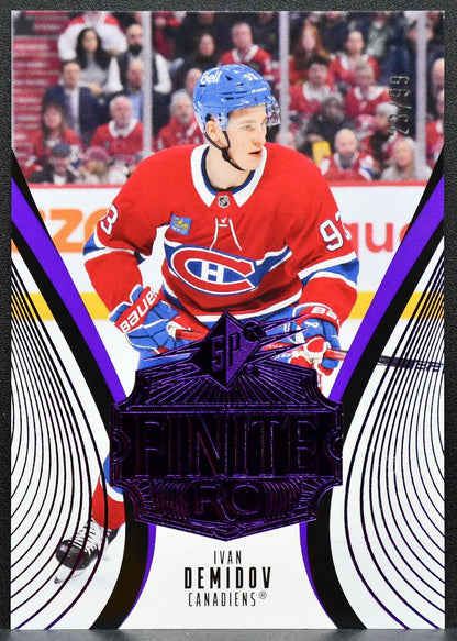 2025-26 SPx Finite Rookie Purple Ivan Demidov 36 Montreal Canadiens /99 7989