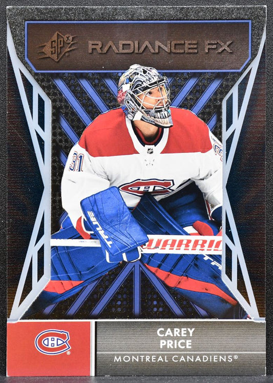 2021-22 SPx Radiance F/X Carey Price RFX-33 Montreal Canadiens 8778