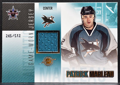 2002-03 Pacific Vanguard Game-Worn Jersey Patrick Marleau 245/512 Jersey 1526