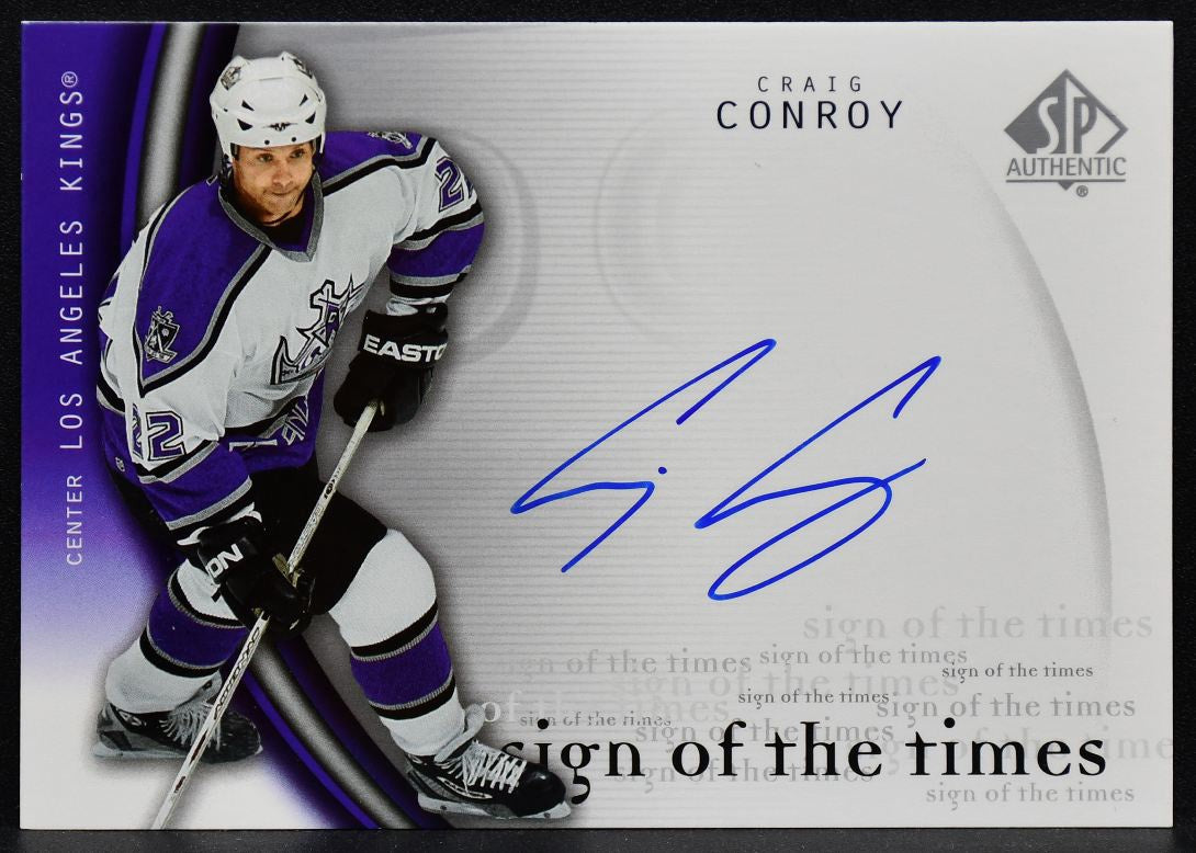2005-06 SP Authentic Sign of the Times Craig Conroy CO Kings Auto 5859