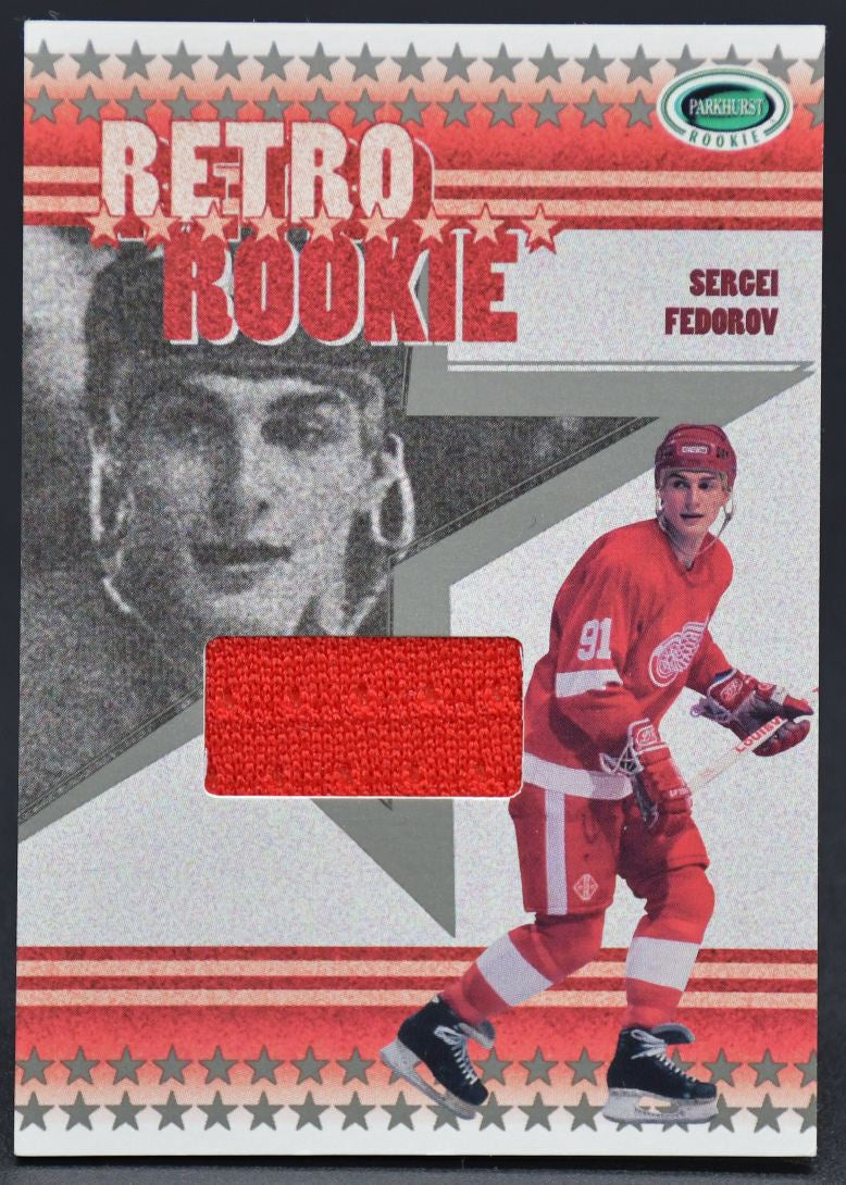 2004-05 In The Game Parkhurst Retro Rookie Sergei Fedorov RR-14 Jersey