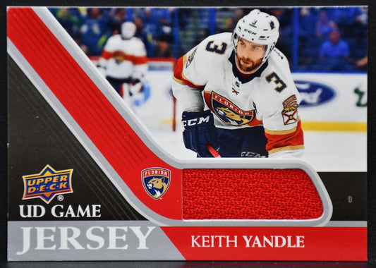 2020-21 Upper Deck UD Game Jersey Keith Yandle GJ-KY Florida Panthers Jersey 2431