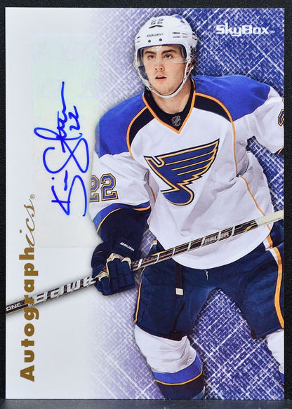 2012-13 Fleer Retro 1996 Autographics Kevin Shattenkirk 96-KS Blues Auto 2176