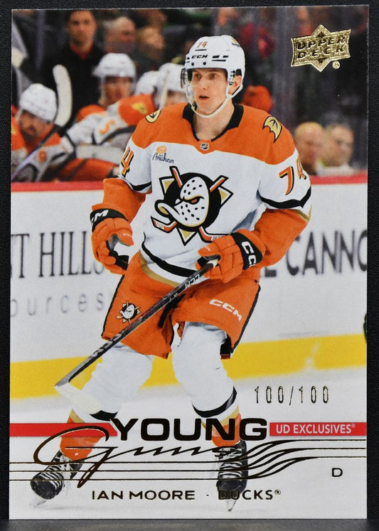2025-26 Upper Deck Series 1 Young Guns Exclusives Ian Moore 232 RC 100/100 7343