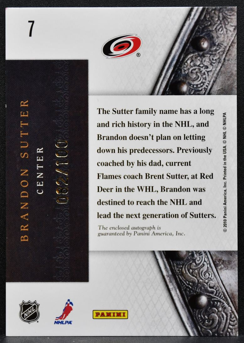 2010-11 Panini Crown Royale Scratching the Surface Signatures Sutter Auto 7408