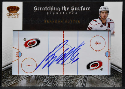 2010-11 Panini Crown Royale Scratching the Surface Signatures Sutter Auto 7408
