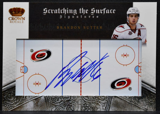 2010-11 Panini Crown Royale Scratching the Surface Signatures Sutter Auto 7408
