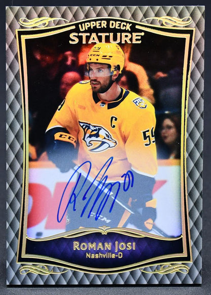 2023-24 UD Stature Base Auto Roman Josi 22 Auto