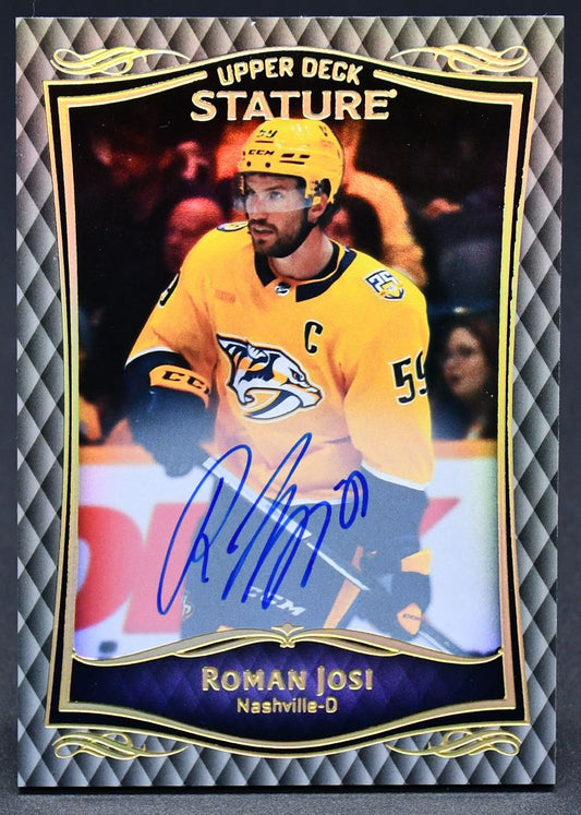 2023-24 UD Stature Base Auto Roman Josi 22 Auto