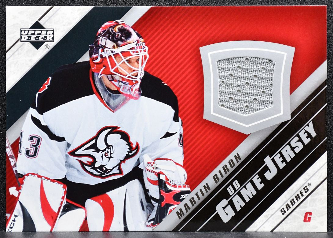 2005-06 Upper Deck Series 2 UD Game Jersey Martin Biron J2-BI Sabres Jersey 3278