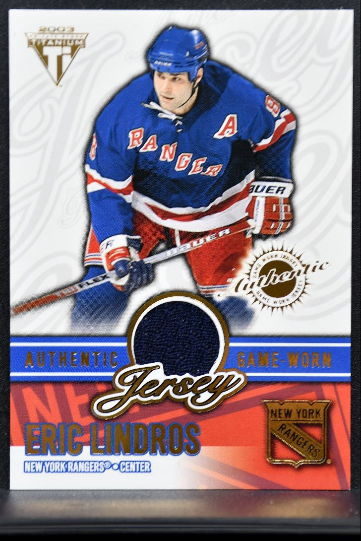 2002-03 Pacific Private Stock Titanium Jerseys Lindros /583 Jersey 8366