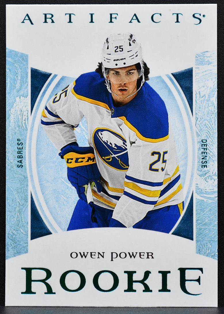 2022-23 Upper Deck Artifacts Rookie Owen Power 171 Buffalo Sabres RC 0801