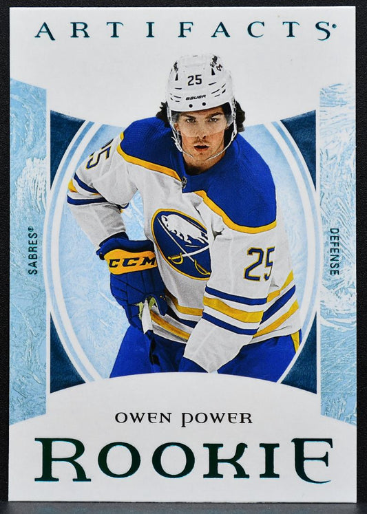 2022-23 Upper Deck Artifacts Rookie Owen Power 171 Buffalo Sabres RC 0801