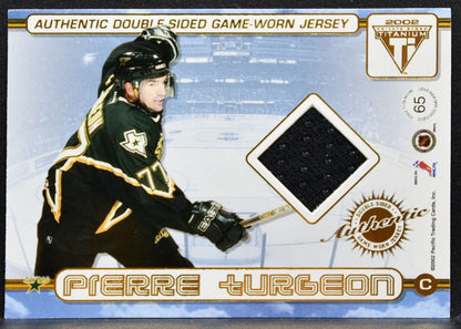2001-02 Pacific Private Stock Titanium Double-Sided Belfour/Turgeon Jersey 6715
