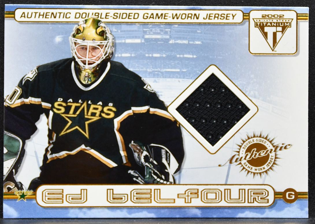 2001-02 Pacific Private Stock Titanium Double-Sided Belfour/Turgeon Jersey 6715