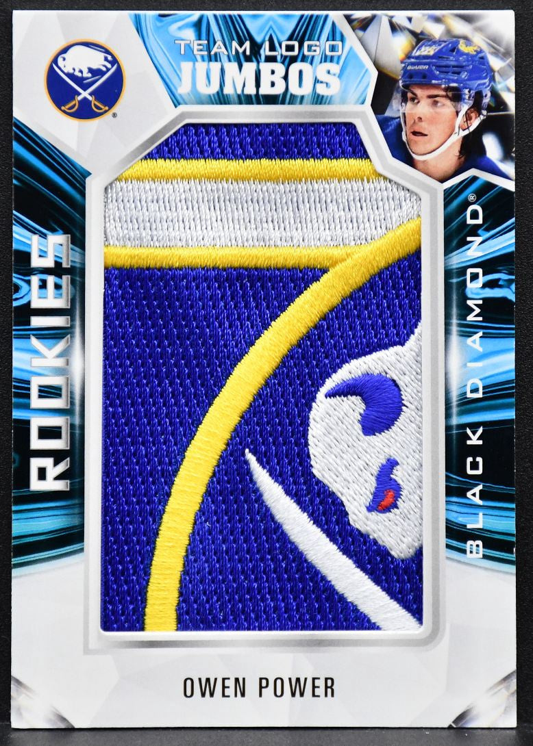 2022-23 Upper Deck Black Diamond Rookie Team Logo Owen Power RTL-OP RC #5