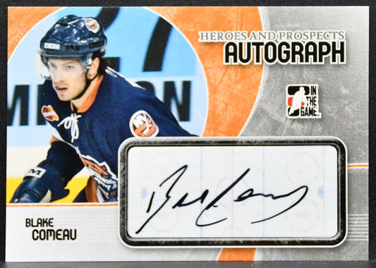 2007-08 In The Game Heroes and Prospects Autographs Blake Comeau A-BC Auto 2618