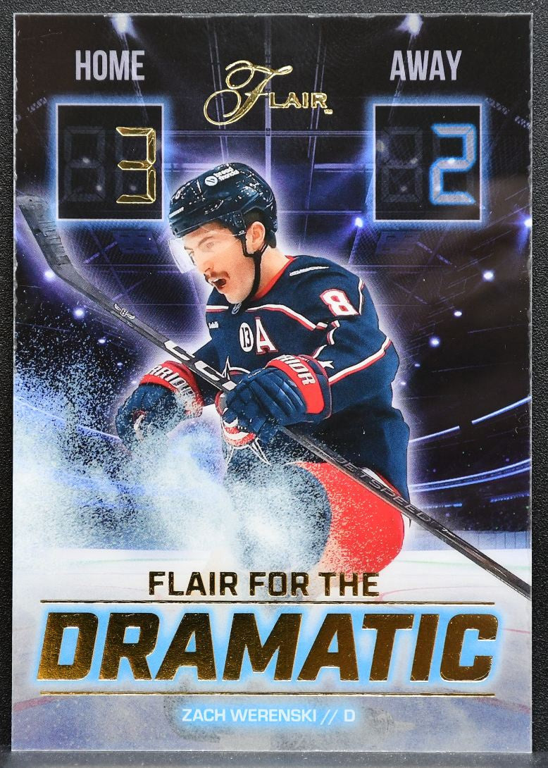 2025-26 Flair for the Dramatic Zach Werenski FTD-15 Columbus Blue Jackets 9997