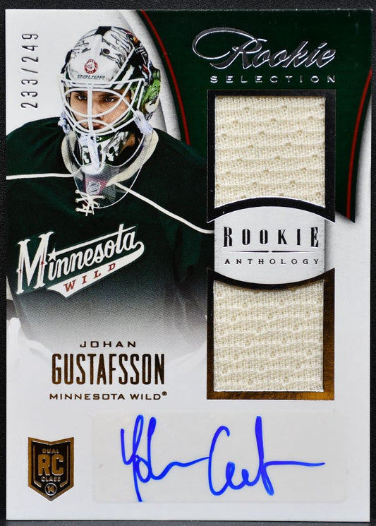 2013-14 Anthology Selection Gustafsson Wild RC Auto /249 Jersey 1981