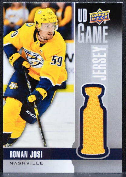 2019-20 Upper Deck Series 1 UD Game Jerseys Roman Josi Predators Jersey 8772