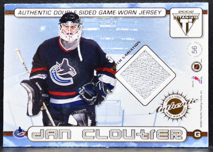 2001-02 Private Stock Titanium Dual Patch Naslund/Cloutier 064/164 Jersey 7829