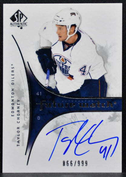 2009-10 SP Authentic Future Watch Auto Taylor Chorney RC Auto 866/999 6921