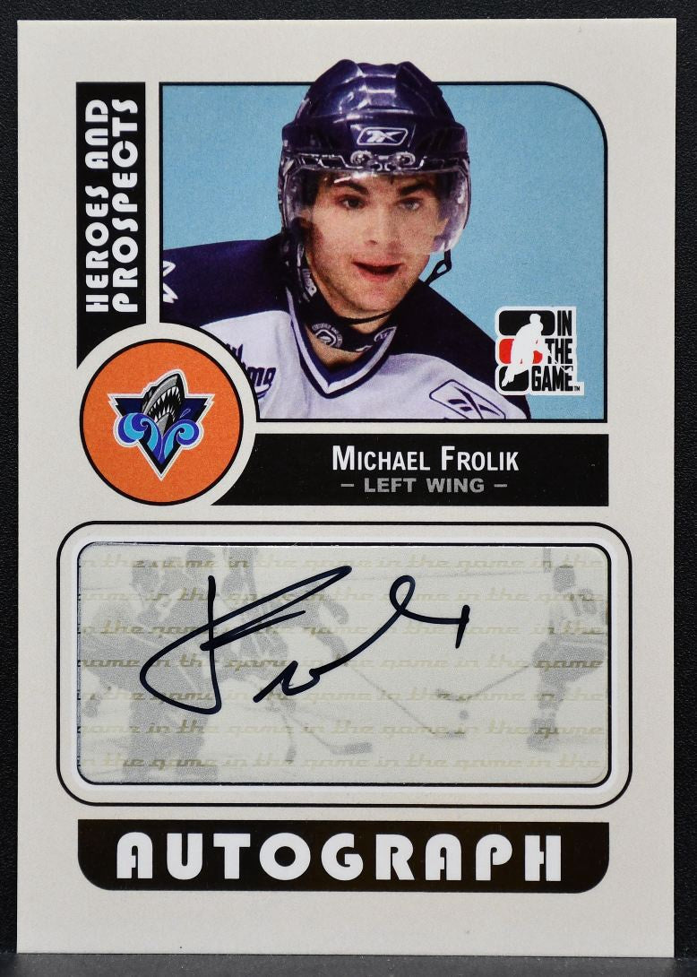 2008-09 In The Game Heroes and Prospects Autographs Frolik Auto 1216