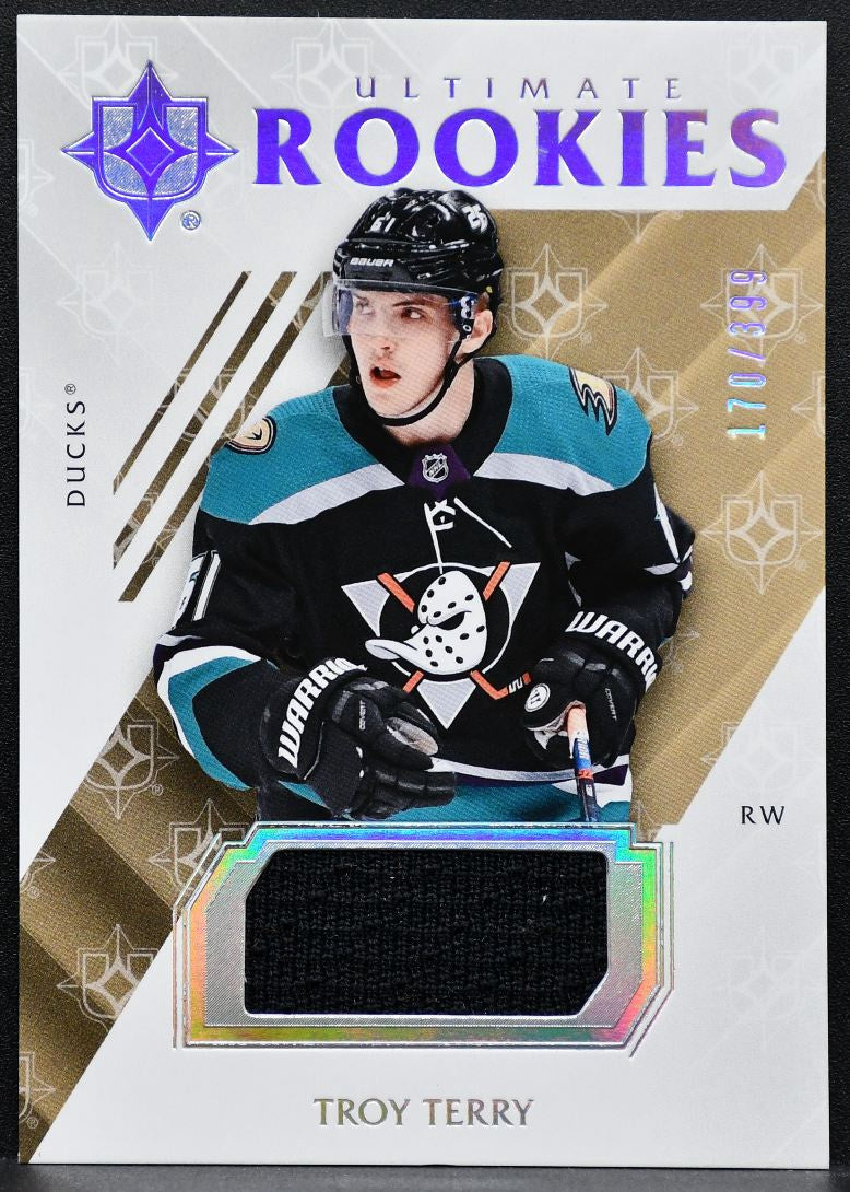 2018-19 UD Ultimate Collection Rookies Jersey Troy Terry Ducks RC Jersey 8498