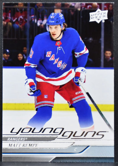 2024-25 Upper Deck Series 1 Young Guns Matt Rempe 216 New York Rangers RC 8601