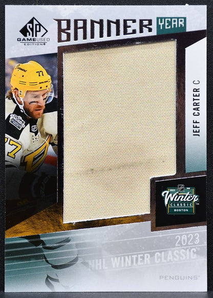 2023-24 SP Game Used Banner Year Winter Classic Jeff Carter Penguins Jersey 2430