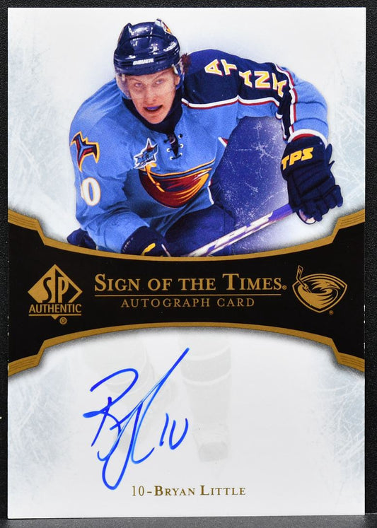 2007-08 SP Authentic Sign of the Times Bryan Little ST-BL Auto 9880