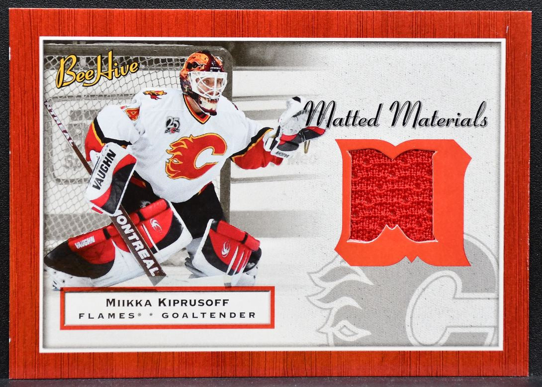 2005-06 Upper Deck Beehive Matted Materials Miikka Kiprusoff Flames Jersey 8001