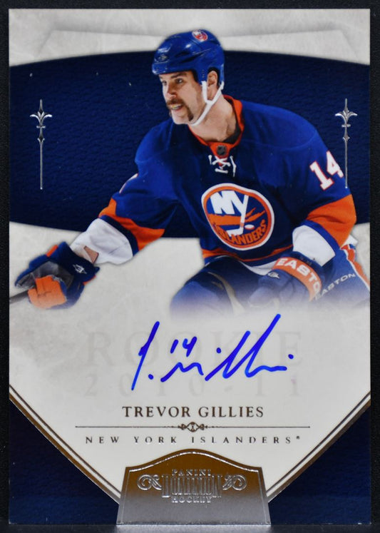 2010-11 Panini Dominion Rookie Auto Trevor Gillies 205 RC Auto 192/199 5027
