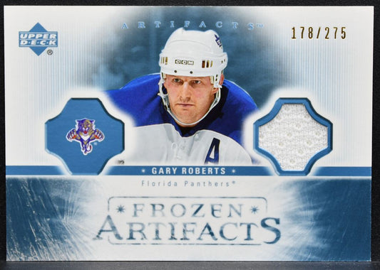 2005-06 Upper Deck Artifacts Frozen Gary Roberts Panthers 178/275 Jersey 2150