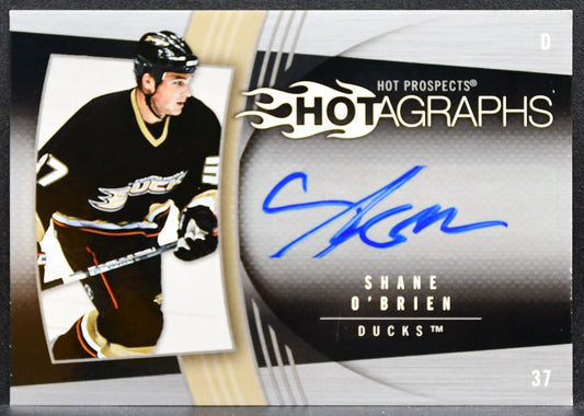 2006-07 Fleer Hot Prospects Hotagraphs Shane O'Brien H-SO Ducks Auto 2694