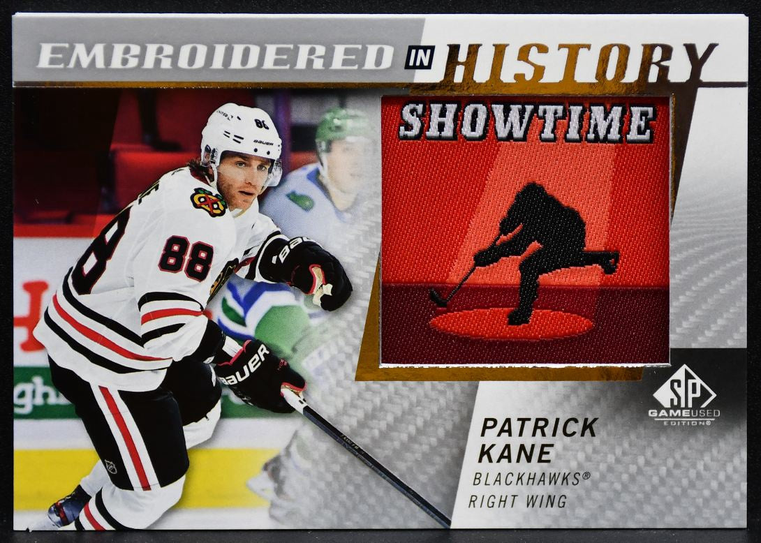 2021-22 SP Game Used Embroidered in History Patrick Kane 9 Blackhawks Patch 3879