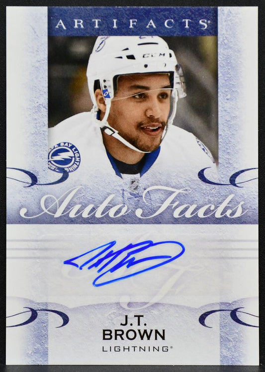 2014-15 Upper Deck Artifacts Autofacts J.T. Brown A-JB Lightning Auto 8508