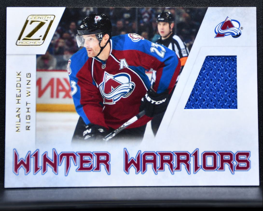 2010-11 Panini Zenith Winter Warriors Materials Hejduk Jersey 2135