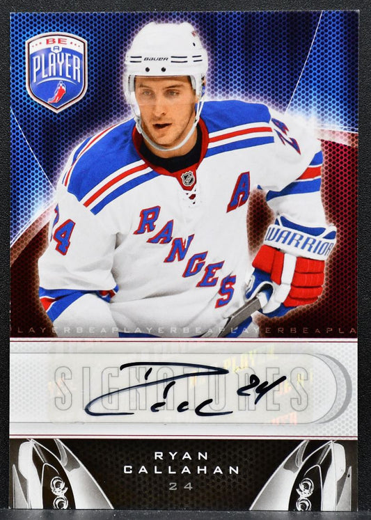 2009-10 Upper Deck Be A Player Signatures Ryan Callahan S-CL Rangers Auto 0859