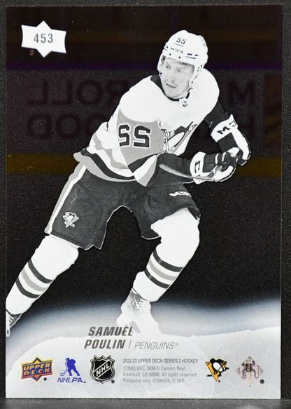 2022-23 UD Series 2 Young Guns Clear Cut Samuel Poulin 453 RC