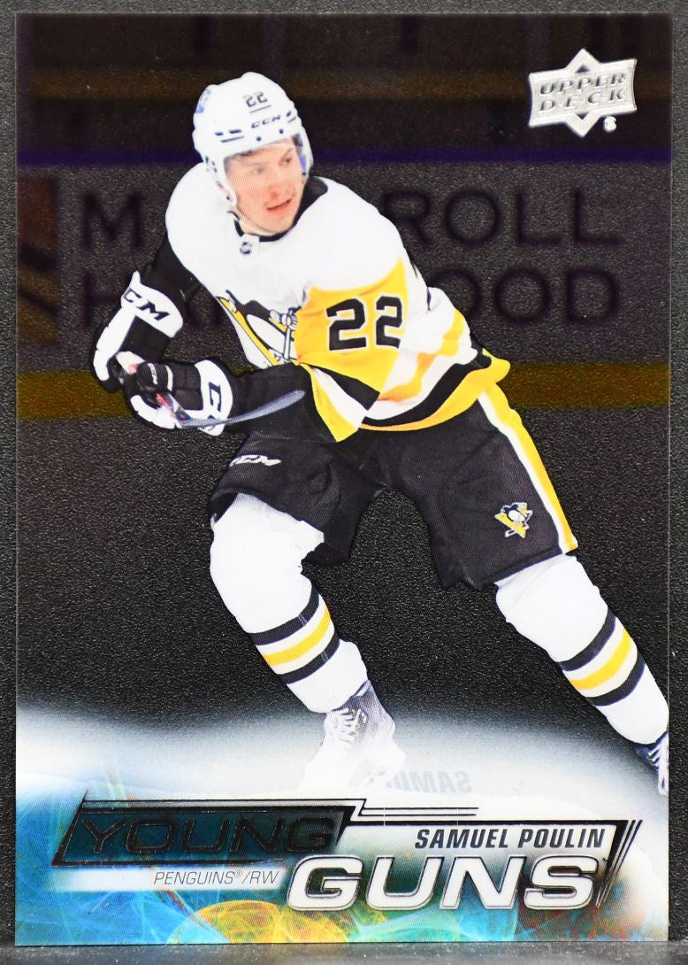 2022-23 UD Series 2 Young Guns Clear Cut Samuel Poulin 453 RC