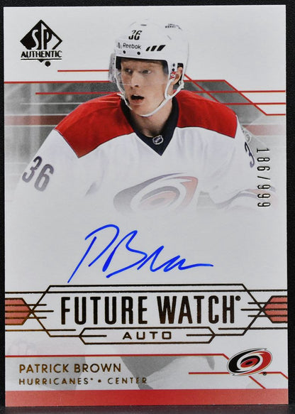 2014-15 SP Authentic Future Watch Auto Patrick Brown RC Auto 186/999 0611