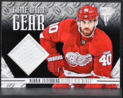 2012-13 Panini Titanium Game-Worn Gear Henrik Zetterberg GG-HZ Jersey 9646