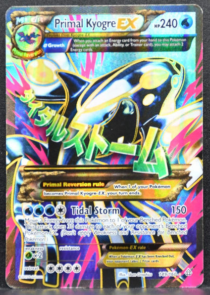 Pokémon Primal Kyogre EX XY: Primal Clash Damaged 149/160 DM English
